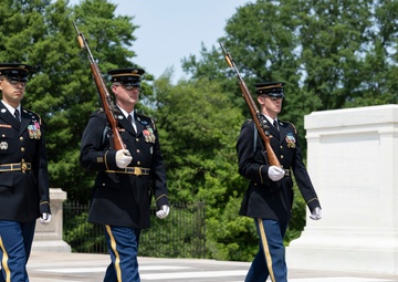 41st Sergeant of the Guard at the Tomb of the Unknown Soldier Sgt. 1st Class Andrew Jay Conducts His Last Walk at the Tomb of the Unknown Soldier