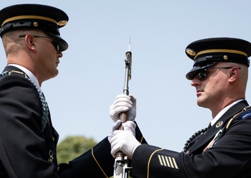 41st Sergeant of the Guard at the Tomb of the Unknown Soldier Sgt. 1st Class Andrew Jay Conducts His Last Walk at the Tomb of the Unknown Soldier