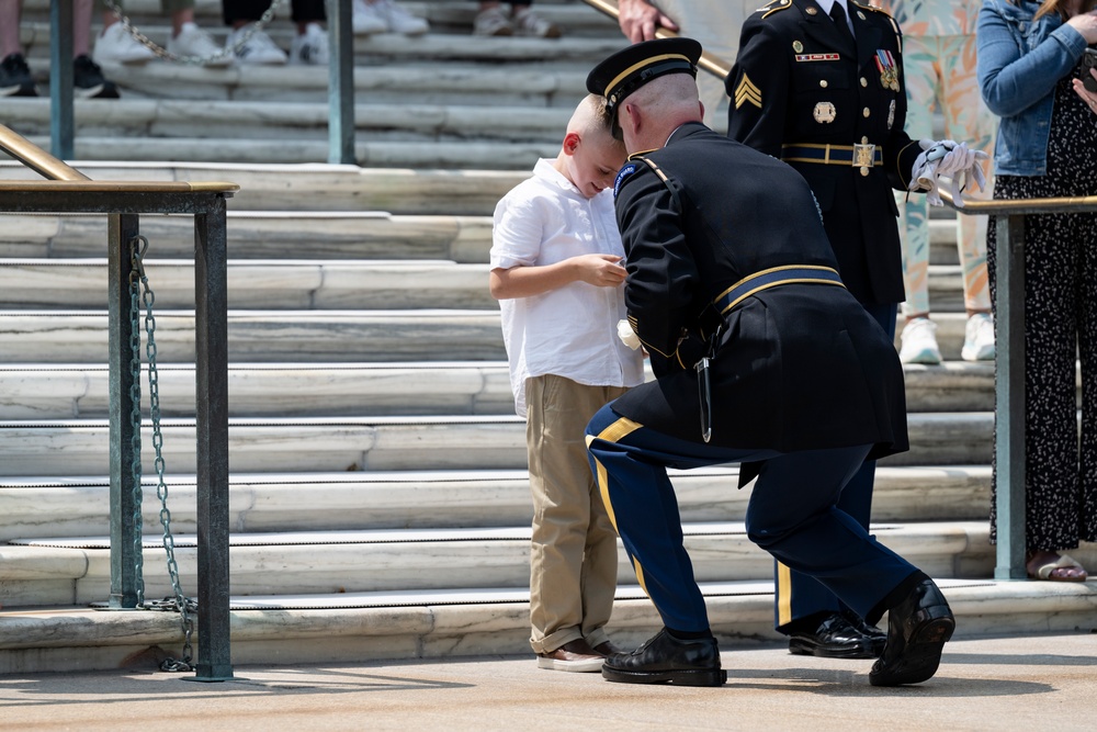 41st Sergeant of the Guard at the Tomb of the Unknown Soldier Sgt. 1st Class Andrew Jay Conducts His Last Walk at the Tomb of the Unknown Soldier