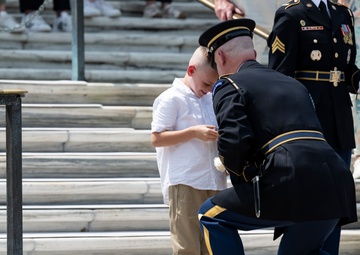 41st Sergeant of the Guard at the Tomb of the Unknown Soldier Sgt. 1st Class Andrew Jay Conducts His Last Walk at the Tomb of the Unknown Soldier