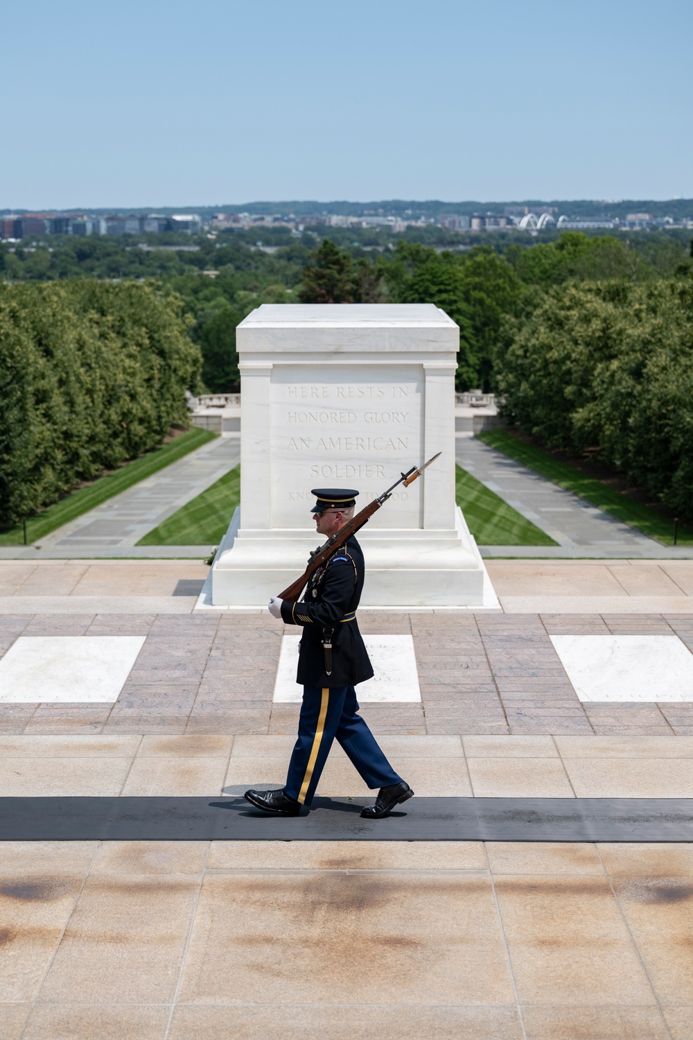 41st Sergeant of the Guard at the Tomb of the Unknown Soldier Sgt. 1st Class Andrew Jay Conducts His Last Walk at the Tomb of the Unknown Soldier