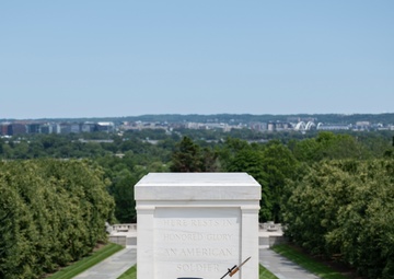 41st Sergeant of the Guard at the Tomb of the Unknown Soldier Sgt. 1st Class Andrew Jay Conducts His Last Walk at the Tomb of the Unknown Soldier
