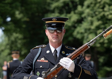 41st Sergeant of the Guard at the Tomb of the Unknown Soldier Sgt. 1st Class Andrew Jay Conducts His Last Walk at the Tomb of the Unknown Soldier