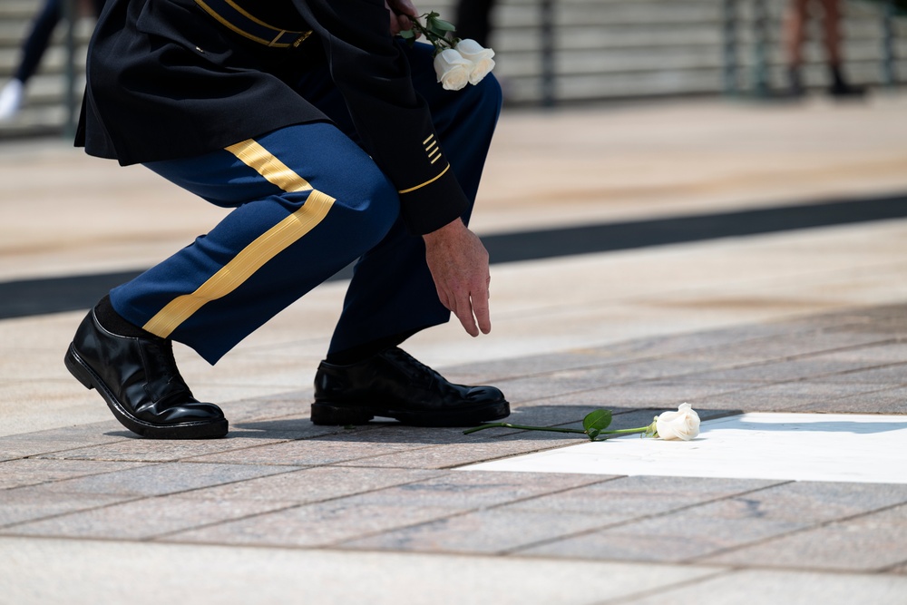 41st Sergeant of the Guard at the Tomb of the Unknown Soldier Sgt. 1st Class Andrew Jay Conducts His Last Walk at the Tomb of the Unknown Soldier