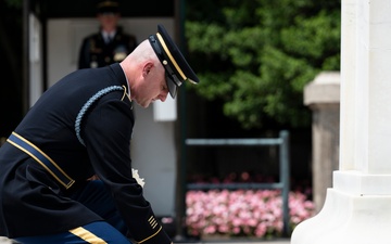 41st Sergeant of the Guard at the Tomb of the Unknown Soldier Sgt. 1st Class Andrew Jay Conducts His Last Walk at the Tomb of the Unknown Soldier