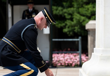 Sergeant of the Guard Conducts Last Walk at the Tomb of the Unknown Soldier