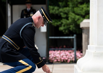 41st Sergeant of the Guard at the Tomb of the Unknown Soldier Sgt. 1st Class Andrew Jay Conducts His Last Walk at the Tomb of the Unknown Soldier