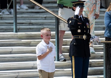 41st Sergeant of the Guard at the Tomb of the Unknown Soldier Sgt. 1st Class Andrew Jay Conducts His Last Walk at the Tomb of the Unknown Soldier