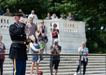 41st Sergeant of the Guard at the Tomb of the Unknown Soldier Sgt. 1st Class Andrew Jay Conducts His Last Walk at the Tomb of the Unknown Soldier