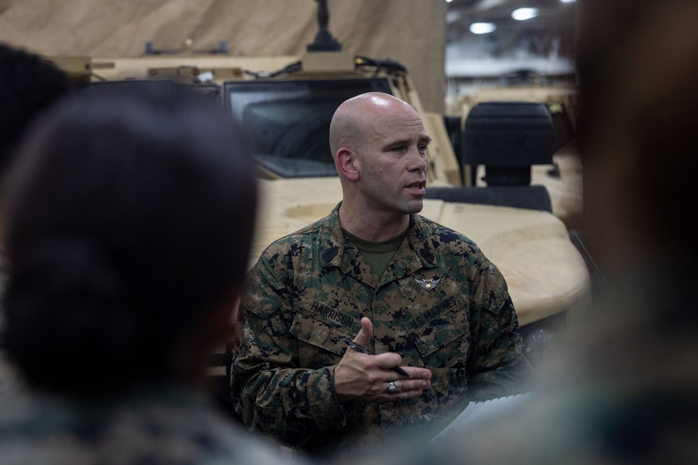 22nd MEU | CLB 26 Command Team Visits USS San Antonio