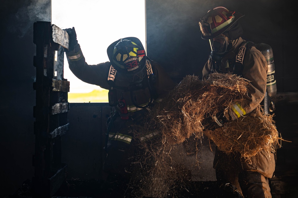 Malmstrom fire department conducts structure fire training