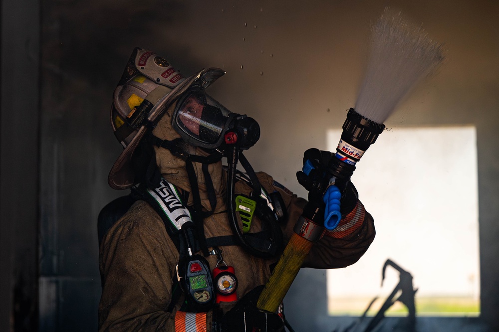 Malmstrom fire department conducts structure fire training