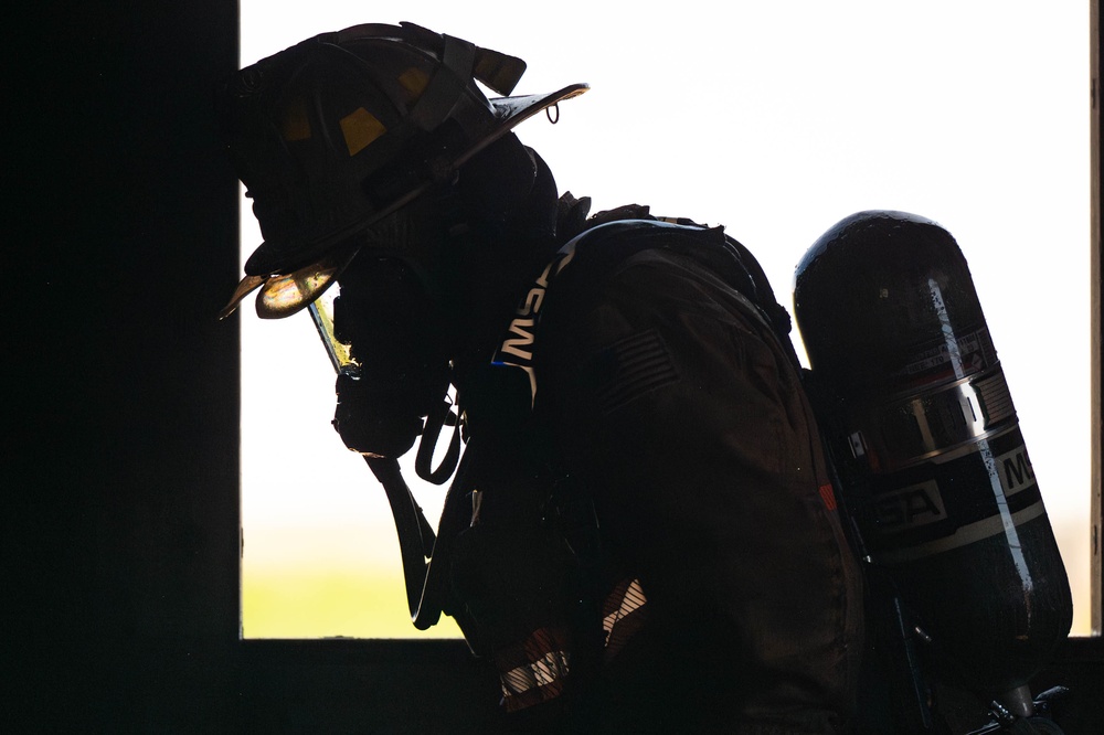 Malmstrom fire department conducts structure fire training