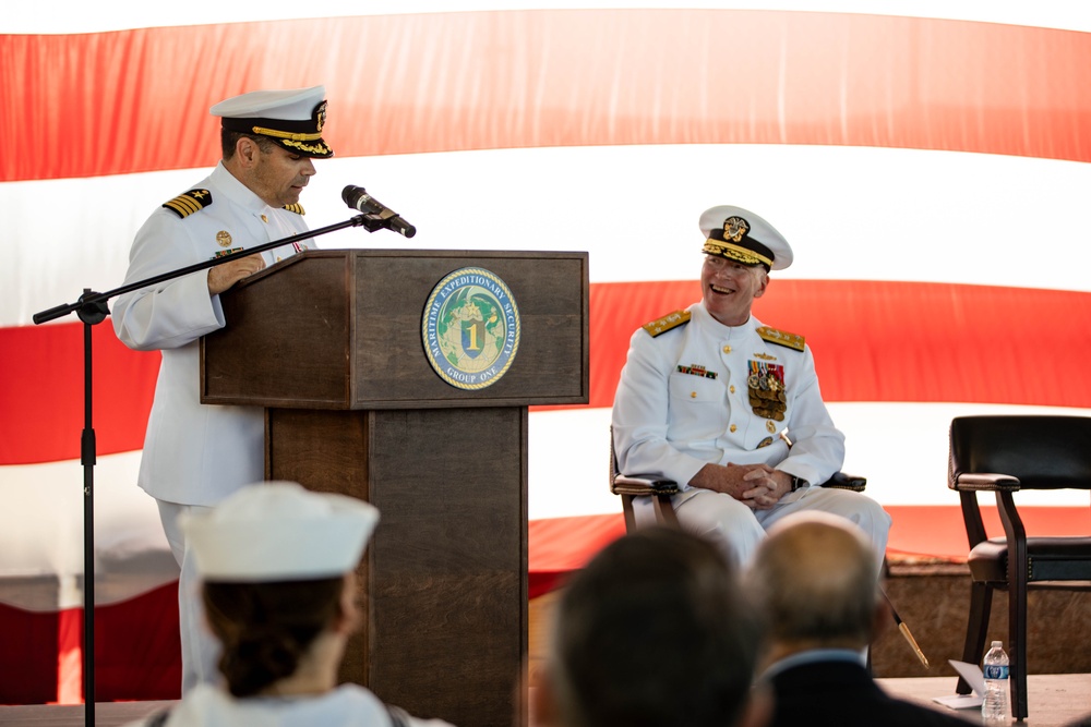 Maritime Expeditionary Security Group One Change of Command Ceremony
