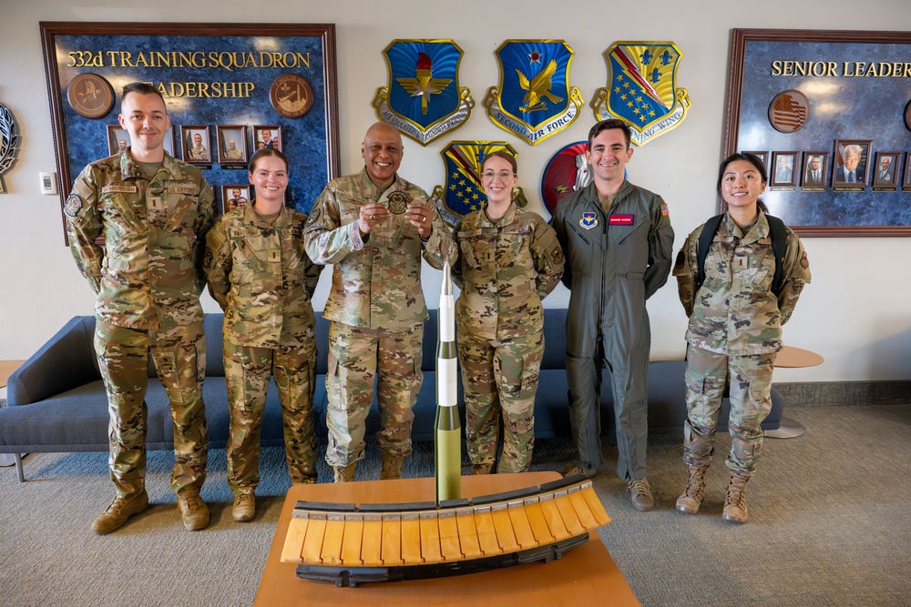 USAF Gen. Anthony J. Cotton, United States Strategic Command commander, visits 532nd Training Squadron
