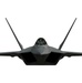 F-22 Raptor Front Orthographic View