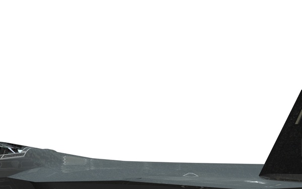 F-22 Raptor Left Side Orthographic View