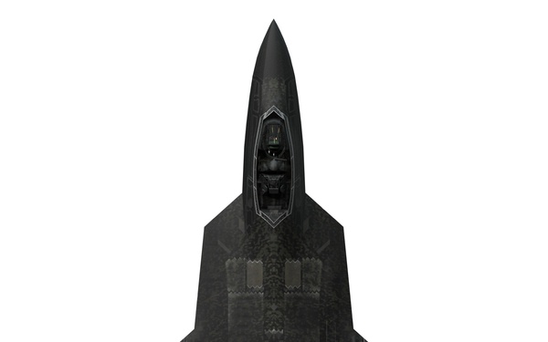 F-22 Raptor Top Orthographic View