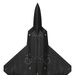 F-22 Raptor Bottom Orthographic View