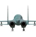 Sukhoi Su-34 Back Orthographic View
