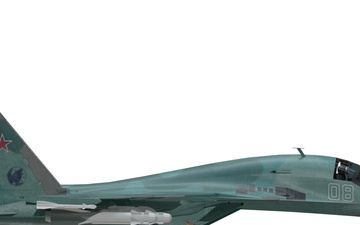 Sukhoi Su-34 Right Orthographic View