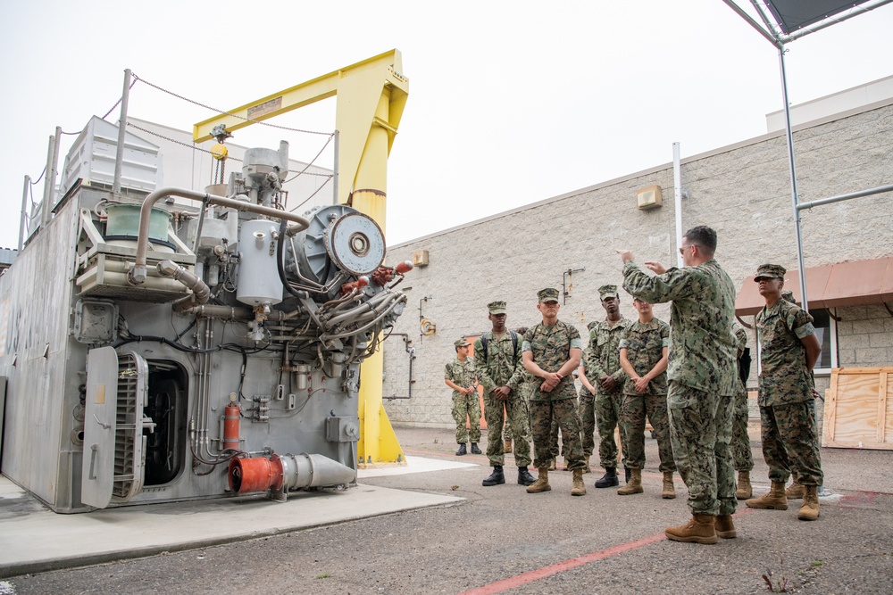Midshipmen tour Expeditionary Warfare Training Group Pacific