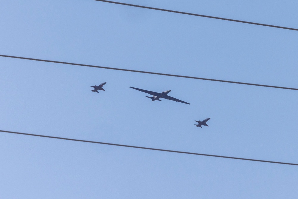 U-2 flies with T-38's