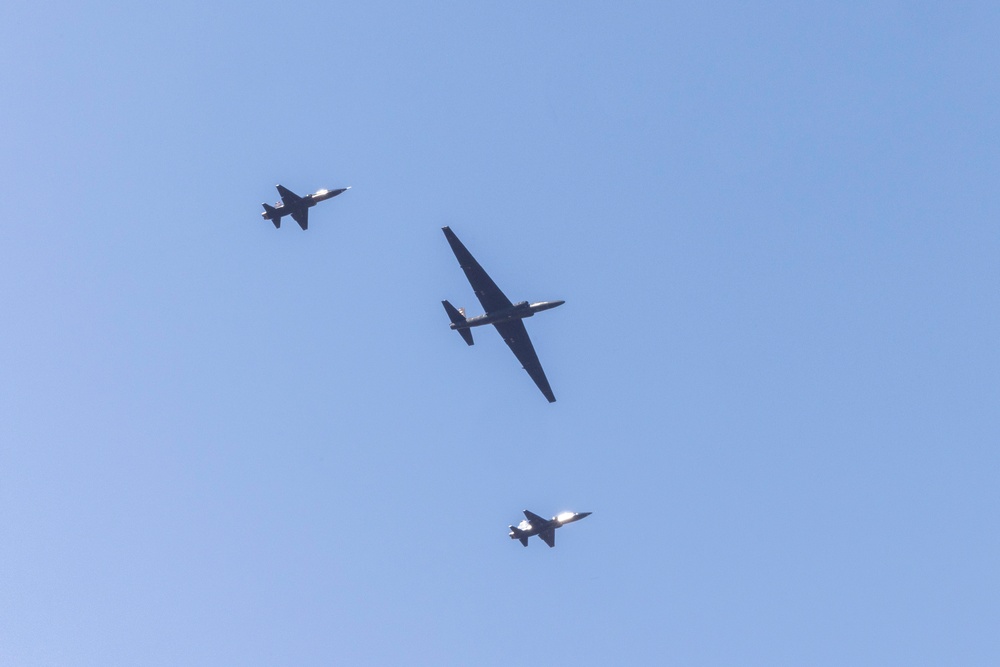 U-2 flies with T-38's