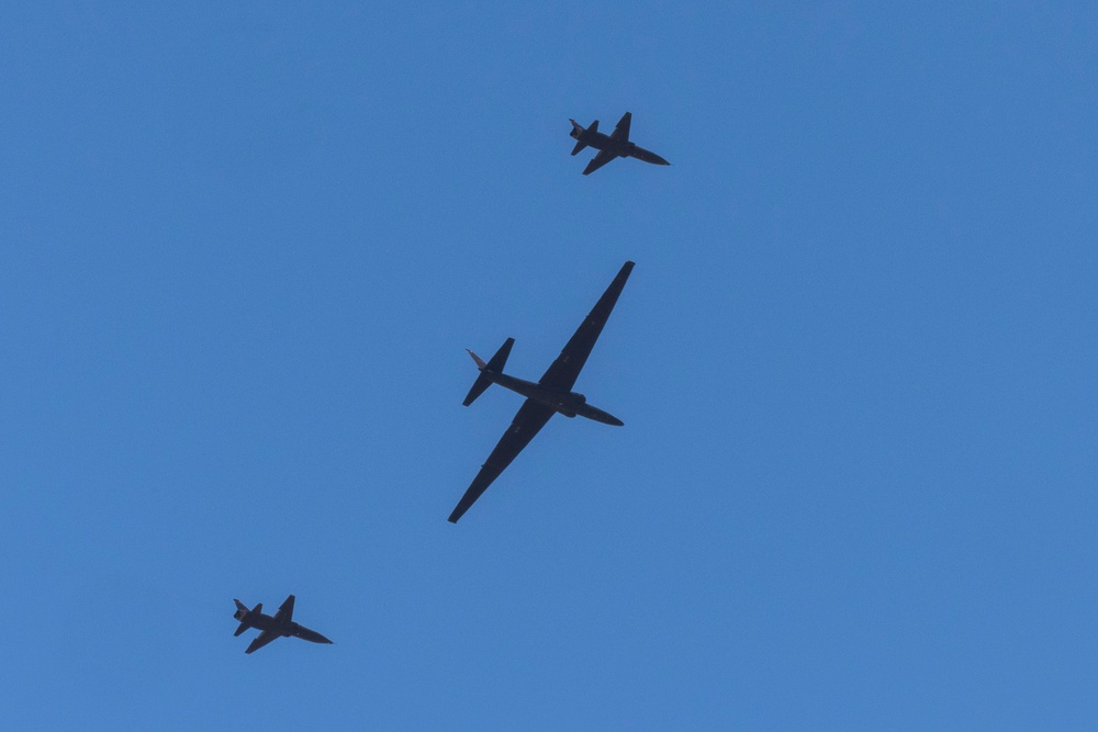 U-2 flies with T-38's