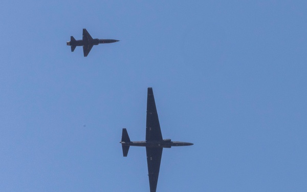 U-2 flies with T-38's