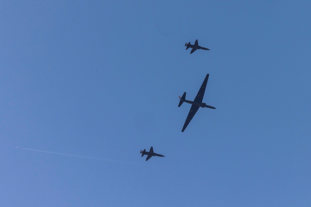 U-2 flies with T-38's