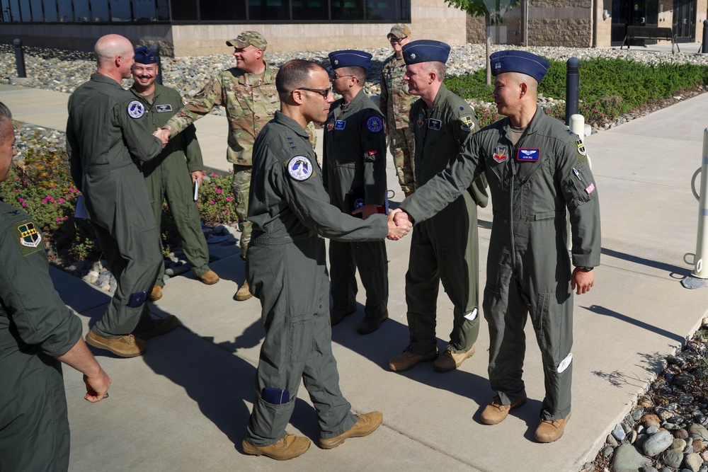Lt. Gen. Spain visits Beale AFB