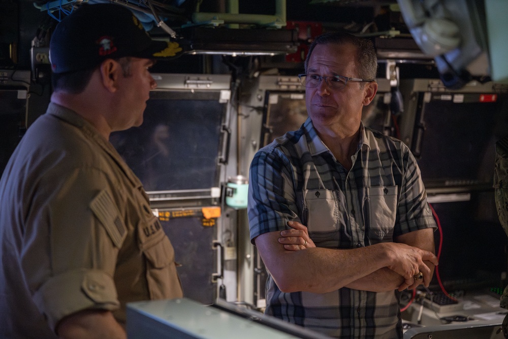 Performing the Duties of Assistant Secretary of Defense for Special Operations and Low-Intensity Conflict Colby Jenkins Tours USS Montana (SSN 794)