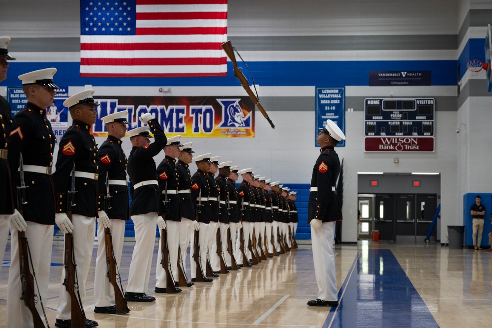 Marine Week Nashville; Lebanon Highs School Visit