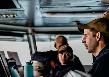 George Washington Sailors Conduct a Sea-and-Anchor Evolution