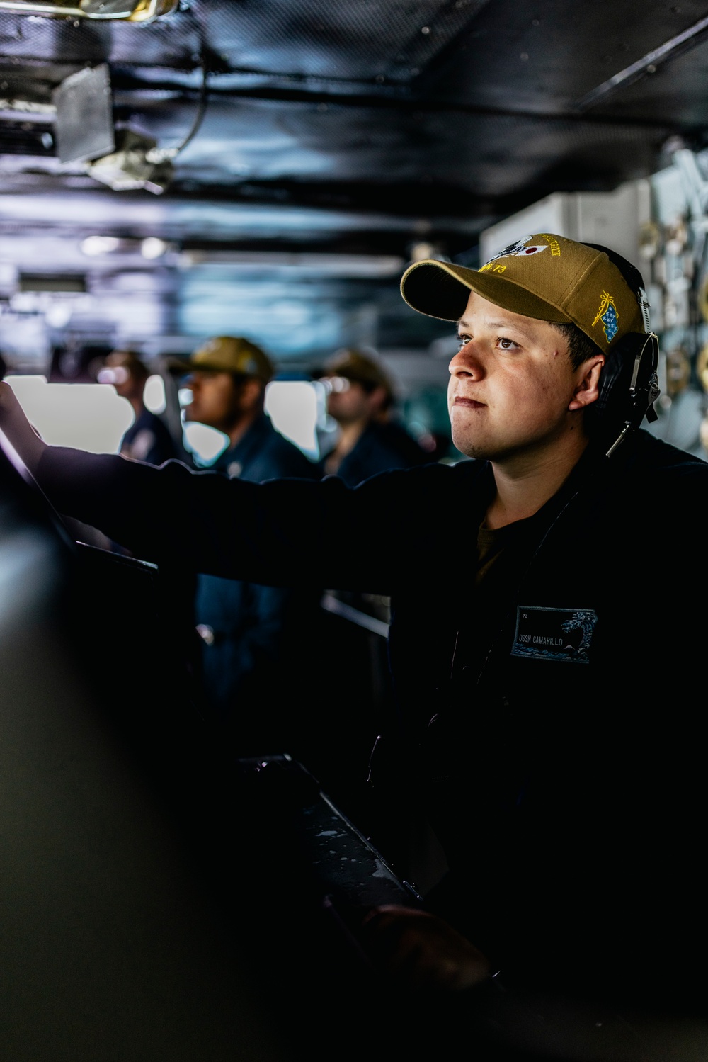 George Washington Sailors Conduct a Sea-and-Anchor Evolution