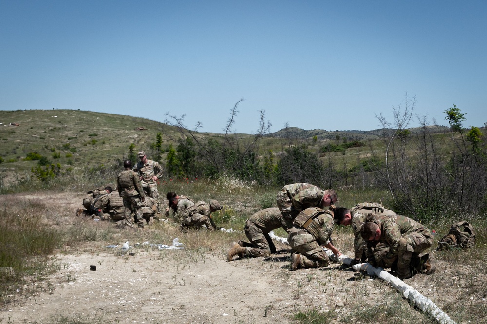 Vermont National Guard and the Hellenic army participate in Immediate Response 25 in Krivolak North Macedonia