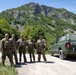 KFOR's Latvian soldiers conduct patrol along the ABL