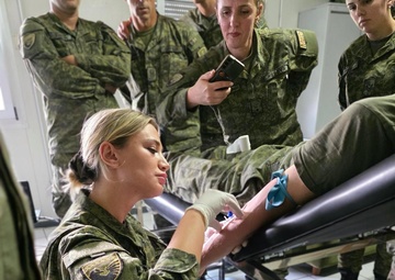 28ID Soldiers Conduct Combat Medic Training with Kosovo Security Force Soldiers