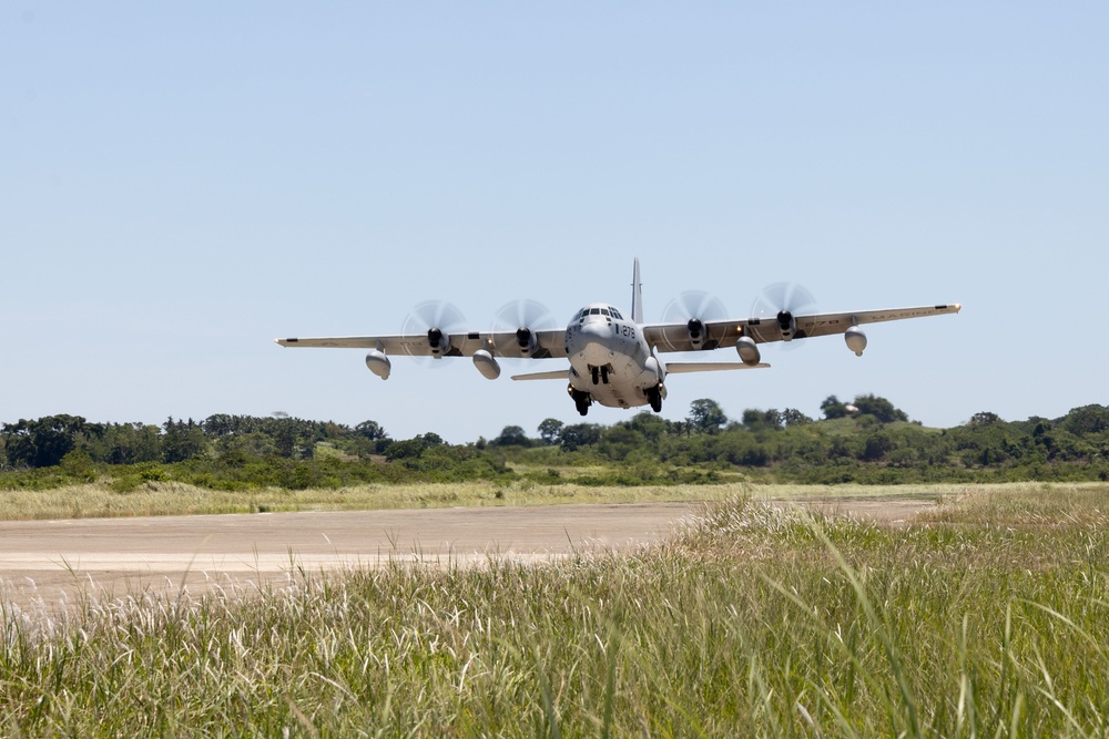 KAMANDAG 9: VMGR-352 transports U.S. Marines from Lal-lo to Subic Bay