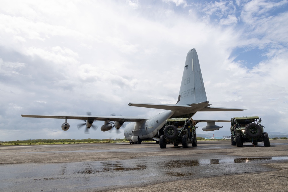 KAMANDAG 9: VMGR-352 transports U.S. Marines from Lal-lo to Subic Bay