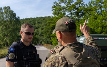KFOR RC-E Conducts Coordinated Patrols with KP