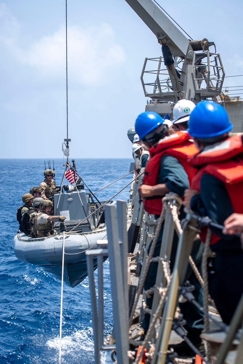 USS Sterett conducts operations in the U.S. Central Command area of responsibility as part of the Carl Vinson Carrier Strike Group