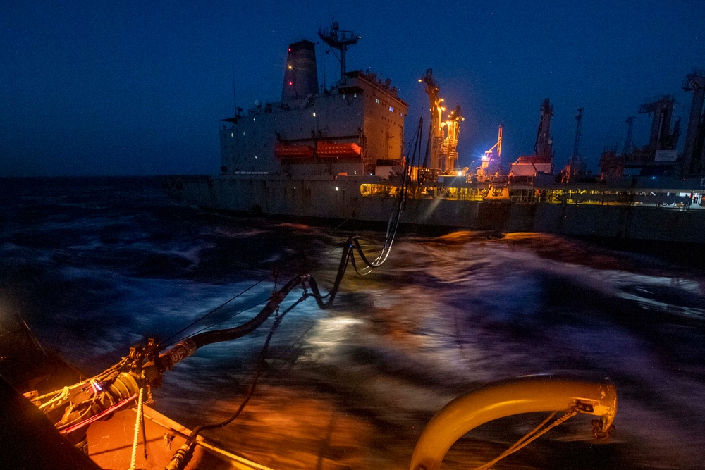 USS Sterett conducts operations in the U.S. Central Command area of responsibility as part of the Carl Vinson Carrier Strike Group