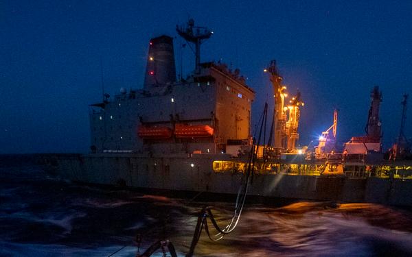 USS Sterett conducts operations in the U.S. Central Command area of responsibility as part of the Carl Vinson Carrier Strike Group