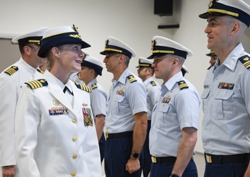Overseas Coast Guard unit holds change-of-command ceremony