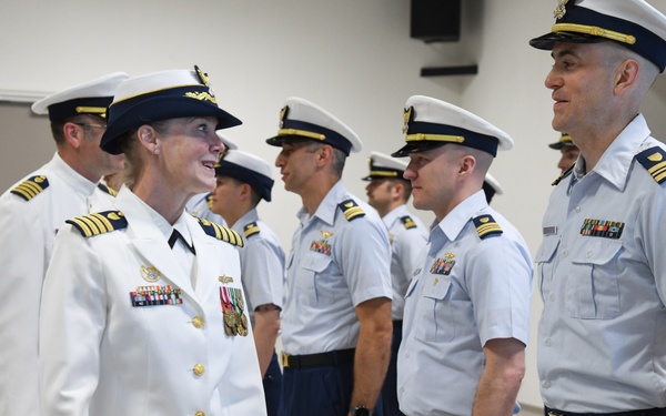 Overseas Coast Guard unit holds change-of-command ceremony