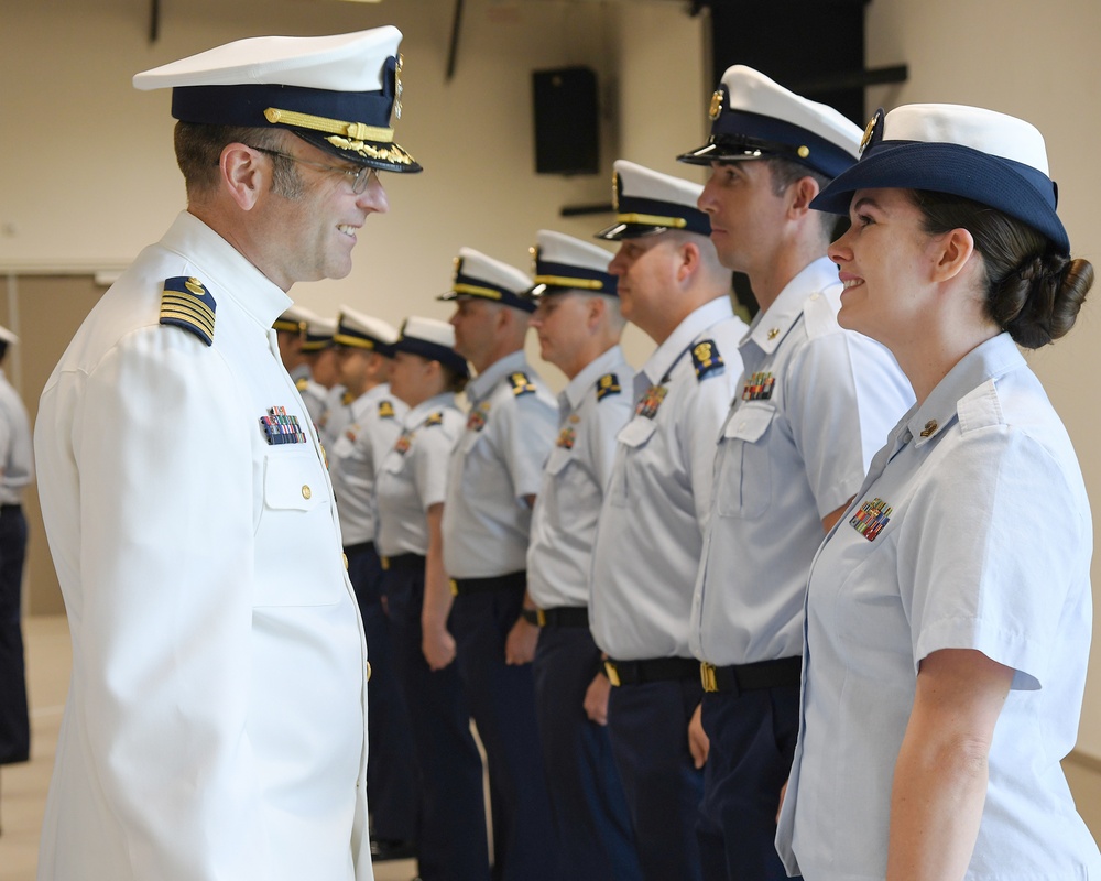 Overseas Coast Guard unit holds change-of-command ceremony