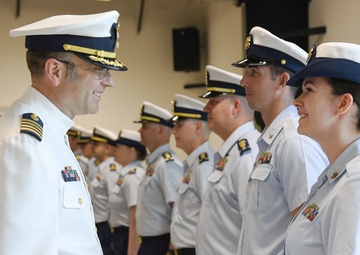 Overseas Coast Guard unit holds change-of-command ceremony