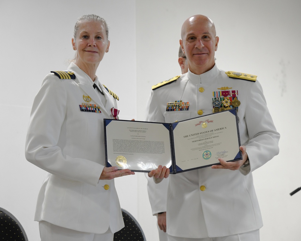 Overseas Coast Guard unit holds change-of-command ceremony